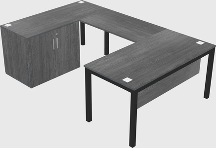 Bureau + armoire en u