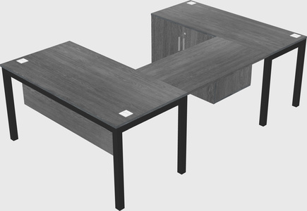 Bureau + armoire en u