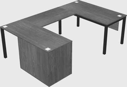 Bureau + armoire en u