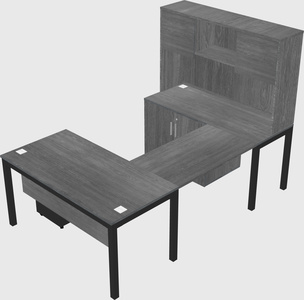 Bureau + armoire en u