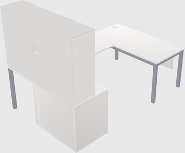 Bureau + armoire en u