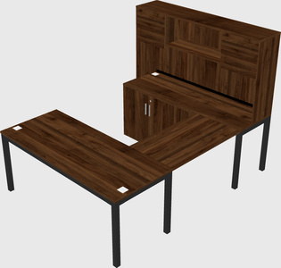Bureau + armoire en u