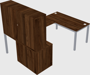 Bureau + armoire en u