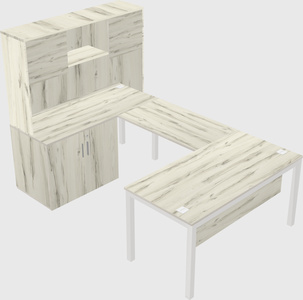 Bureau + armoire en u