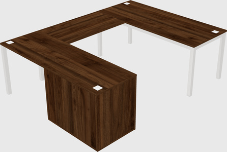 Bureau + armoire en u
