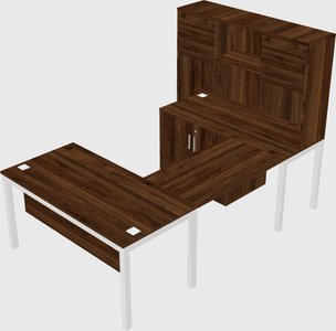 Bureau + armoire en u