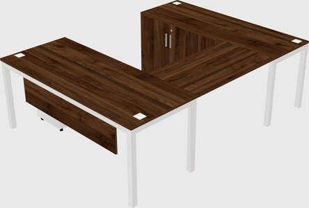 Bureau + armoire en u