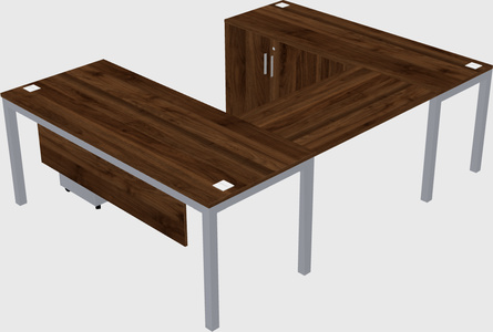 Bureau + armoire en u