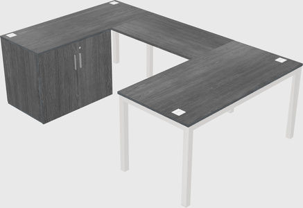 Bureau + armoire en u