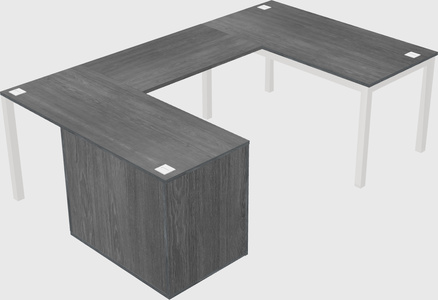 Bureau + armoire en u