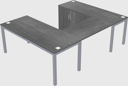 Bureau + armoire en u