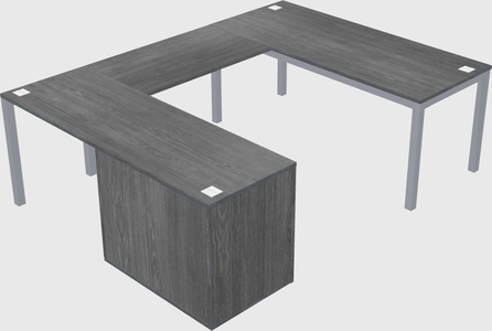 Bureau + armoire en u