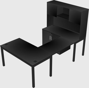 Bureau + armoire en u