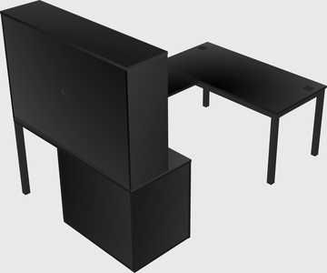 Bureau + armoire en u