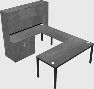 Bureau + armoire en u