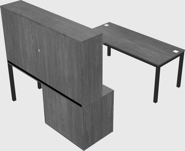 Bureau + armoire en u