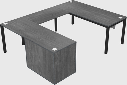 Bureau + armoire en u