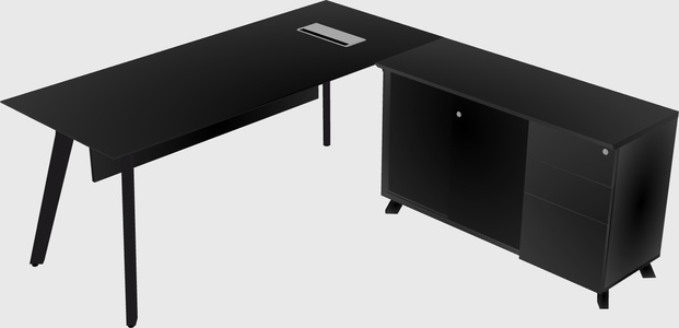 L-shaped desk