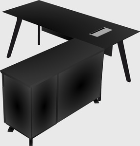 L-shaped desk