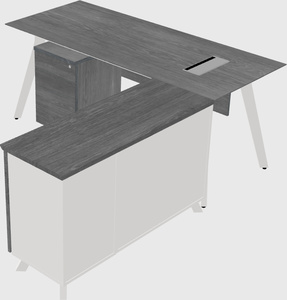 L-shaped desk