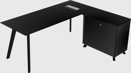 L-shaped desk