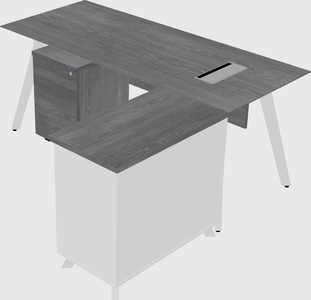 L-shaped desk