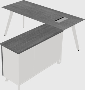 L-shaped desk