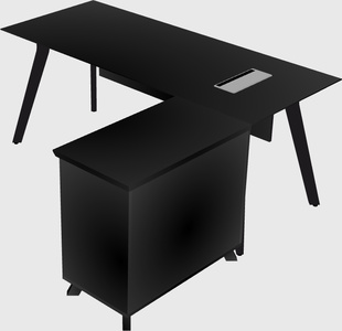 L-shaped desk