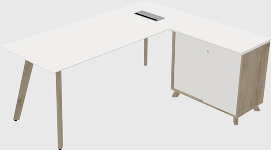 Bureau en forme de l