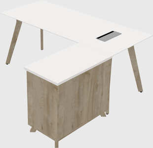 Bureau en forme de l