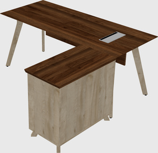 L-shaped desk