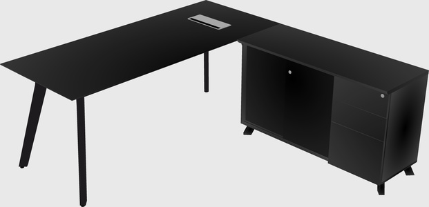 L-shaped desk