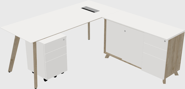 L-shaped desk
