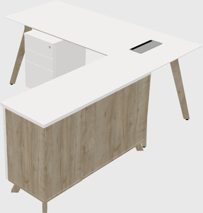L-shaped desk
