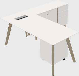 L-shaped desk