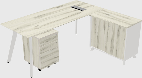L-shaped desk