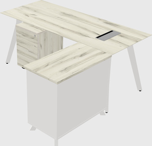 L-shaped desk