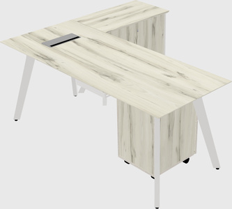 L-shaped desk