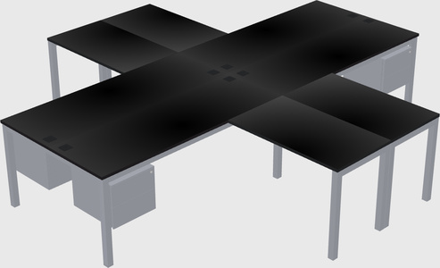 Bureau quadruple