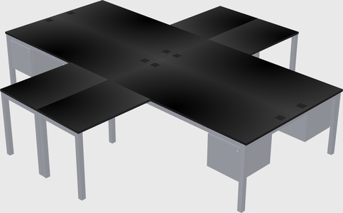 Quad desk