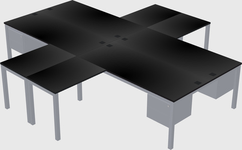 Quad desk
