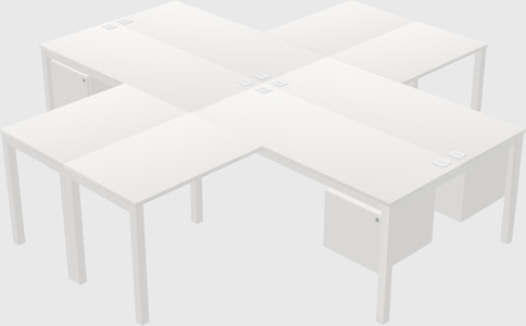 Bureau quadruple