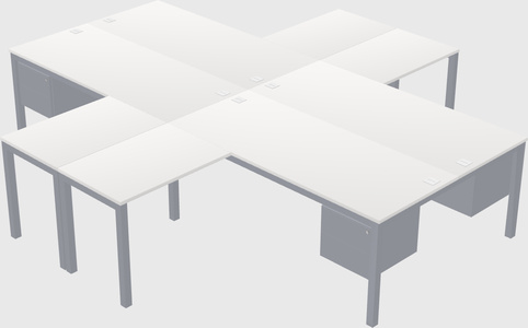 Bureau quadruple