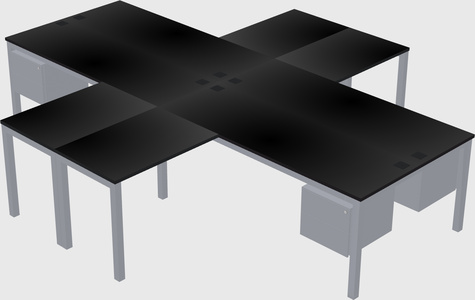 Quad desk