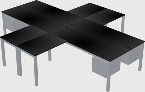 Quad desk