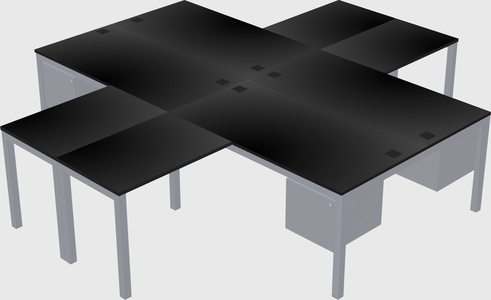 Quad desk