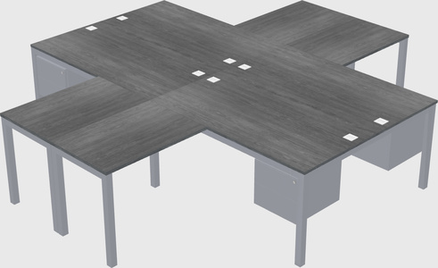 Quad desk