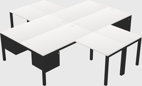 Quad desk
