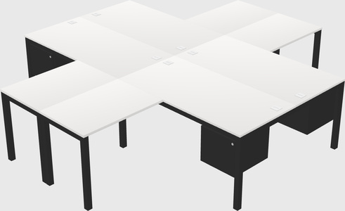 Quad desk