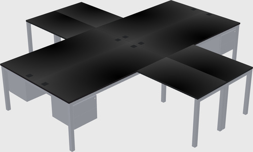 Bureau quadruple